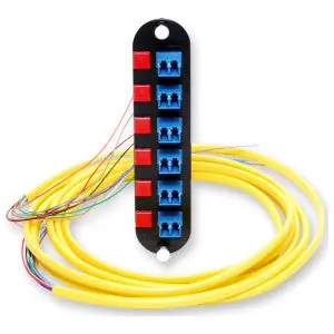 Corning CCH-CP12-A9-P03RH Closet Connector Housing Panel (12) Fiber LC Duplex Blue