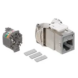 Leviton 61SJK-RG6 Mod Jack, Atlas-X1, Category 6 Shielded Connector, Grey