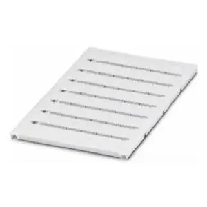Phoenix Contact 0821784 Unicard Terminal Block Marker Polyamide Unlabeled White 5 mm W 4.55 x 9.7 mm Lettering Field Size