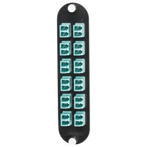 Corning CCH-CP24-E4 Connector Housing With LC Adapters Multimode (OM3/4) (12) LC Duplex Adapters for 24-Strand Fiber