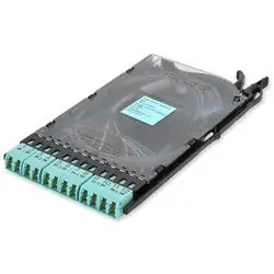 Corning EDGE-CS12-AD-P00QE EDGE Splice Cassette, 12 F, LC Duplex, OM4