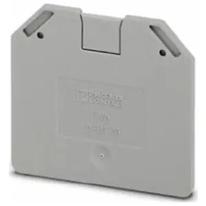 Phoenix Contact 3047206 Terminal Block End Cover Grey 52.8 L x 2.2 W x 47.3 H mm