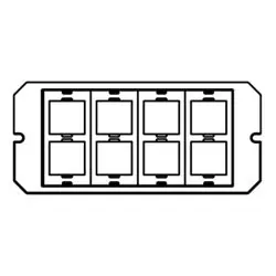 Wiremold 6ACT8A 1 1/2-gang 8A activate plate