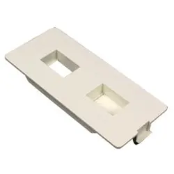 Wiremold 5507FRJ-WH Non-Metallic Flush Faceplate 5500 White