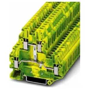 Phoenix Contact 3044759 Ground Terminal Block Screw Connection 26-10 AWG 6.2mm W Green/Yellow