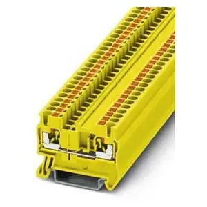 Phoenix Contact 3209511 Feed-Through Terminal Block Push-In Connection 800V 24A 26-12 AWG Yellow