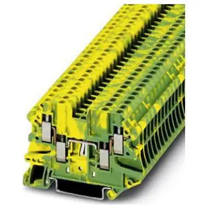 Phoenix Contact 3044568 Ground Terminal Block Screw Connection 26-12 AWG 5.2mm W Green/Yellow