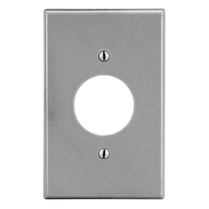 Hubbell Wiring Device-Kellems P7GY HWDK P7GY Wallplate, 1-G, 1.40 Opening Replacement MPN