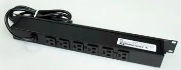 Wiremold R5BZ Rackmount 19 Black W/3 5-15R