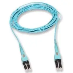 Corning 797902QD120004M Reverse Polarity Uniboot Duplex Jumper, Standard LC Uniboot MM, OM4 50um, 2F, DFX 250 Riser, Standard Aqua Jacket 4 Meters