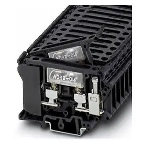 Phoenix Contact 3004249 Fuse Terminal Block Screw Connection 500V 10A 26-8 AWG 10.2mm W Black