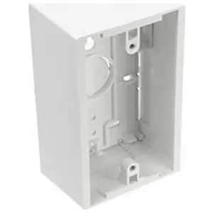 Leviton 42777-1WB Surface-Mount Back Box 1-Gang 1.45 Box Depth White