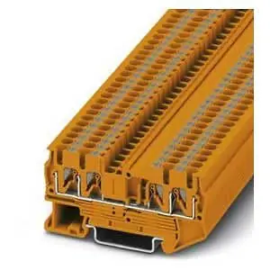 Phoenix Contact 3001373 Feed-Through Terminal Block Push-In Connection 800V 24A 26-12 AWG W Orange