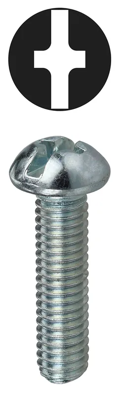 L.H. Dottie 632PS #6-32 Zinc Plated Steel Phillips/Slotted Round Head Machine Screw Kit
