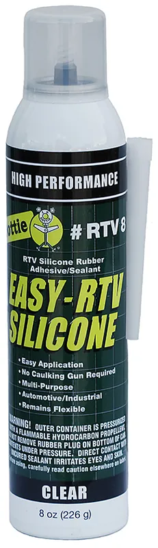 L.H. Dottie RTV8 Clear Silicon Sealant 8oz Pressurized Can