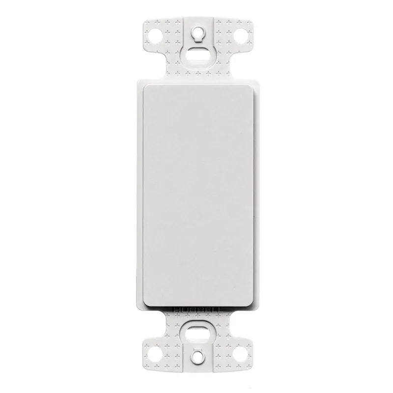 Hubbell NS620W 1-Gang White Nylon 1-Blank Box Mount Data Communication Face Plate