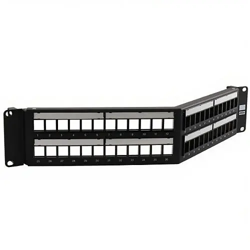 Hubbell HPJ48A 48-Port Angled Unloaded Panels 19