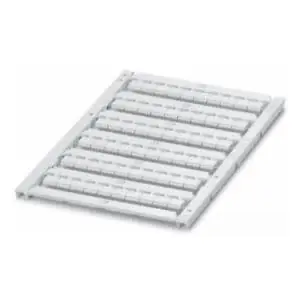 Phoenix Contact 0828746 UniCard Terminal Block Marker Polyamide Unlabeled White 5.6 mm W 5.4 x 4.7 mm Lettering Field Size