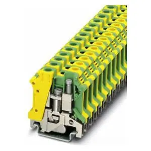 Phoenix Contact 3003923 Ground Terminal Block Screw Connection 20-6 AWG 10.2mm W Green/Yellow