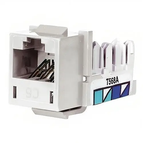 Hubbell HXJ6W Xcelerator Cat6 Modular Jack, White