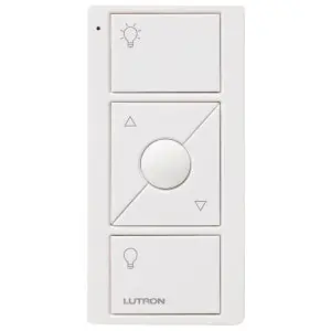 Pico PJ2-3BRL-GWH-L01 Pico Wireless Control North/Central/South America 431.0 to 437.0 MHz LED Indicator 3-Button Raise/Lower White Light Icons