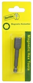 LH DOTTIE MT8LC Magnetic Hex Tool, Drive Bit Insert Type, 2-9/16 in Overall Length, 1/4 in Drive Size