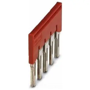 Phoenix Contact 3030310 Terminal Block Plug-in Bridge Red 5-Position 8.2 mm Pitch