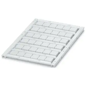 Phoenix Contact 0829142 Unicard Terminal Block Marker Polyamide Unlabeled White 9.6 mm W 8.9 x 9.6 mm Lettering Field Size