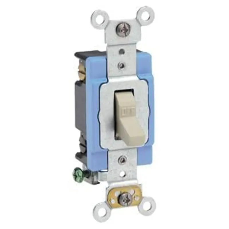LEVITON 1202-2I AC Quiet Toggle Switch 15 Amp 2 Pole 120/277 Volt Ivory