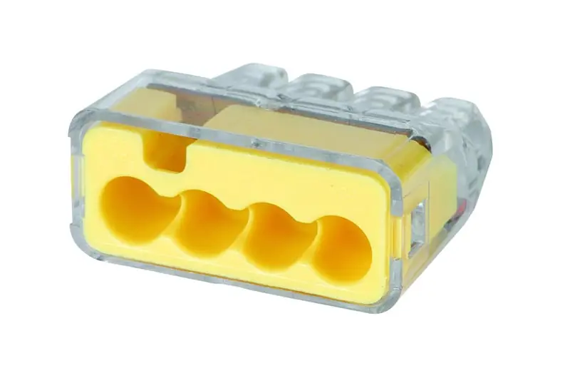 IDEAL 30-1034J Push-In Wire Connector 12 AWG 4 Port, 200/Jar