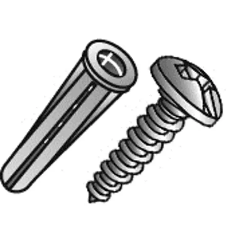 CULLY 39821 Conical Anchor Kit #10 Phillips/Slotted Pan Head Screws 100