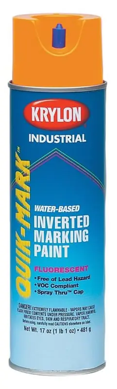 CULLY 37460 Invert Paint Fluorescent Orange Water Based 20 oz