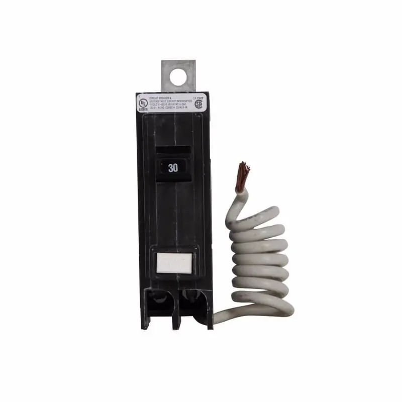 Eaton QBGFT1030 QB, 1 Pole, 30 Amp, GFCI Bolt-On Circuit Breaker, 120/240 Volt
