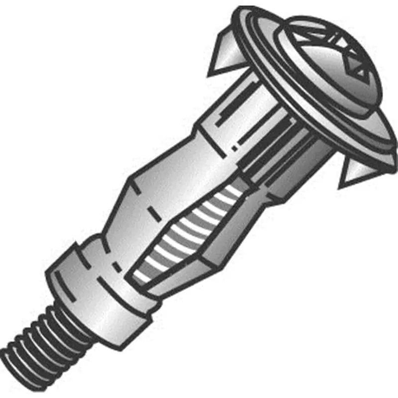 CULLY 60011 3/16 x 2IN Hollow Wall Anchors, Short, Phillips/Slotted, Zinc, 50/Jar