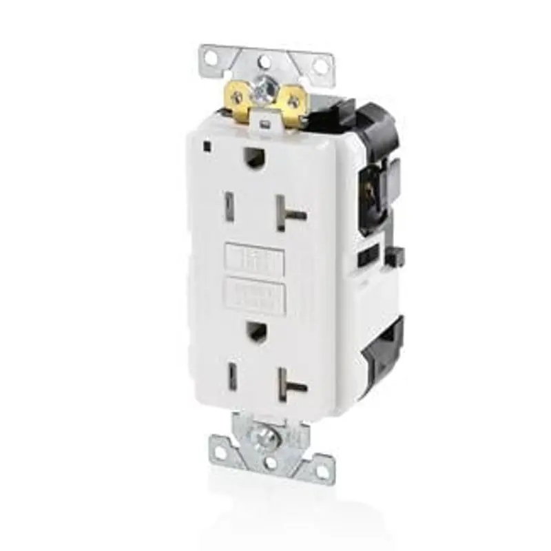 LEVITON MGFT2-W SmartlockPro Tamper-Resistant GFCI Receptacle 20 Amp 125 Volt