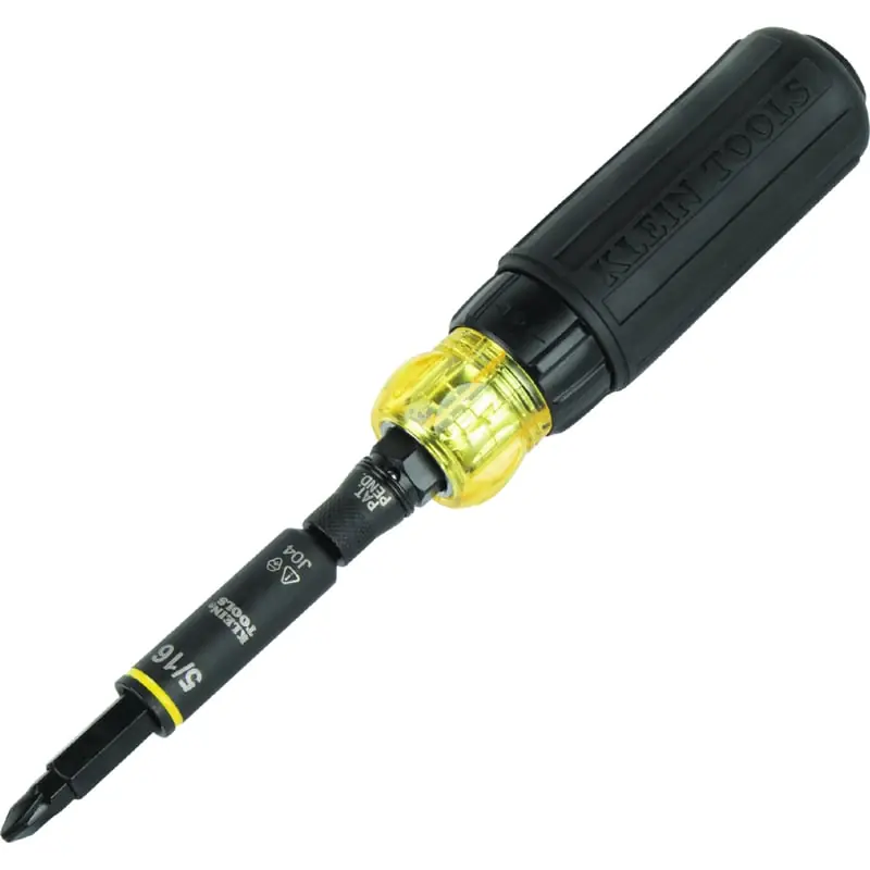 Klein 32500HDRT KNECT 11-in-1 Ratcheting Impact Rated Screwdriver / Nut Driver