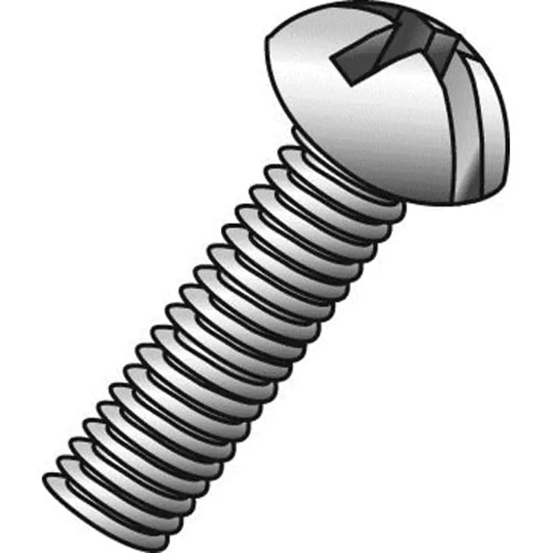 CULLY 52817J 10-32 x 1IN Machine Screws, Round Head, Combo Phillips/Slotted, Zinc, 100/Jar