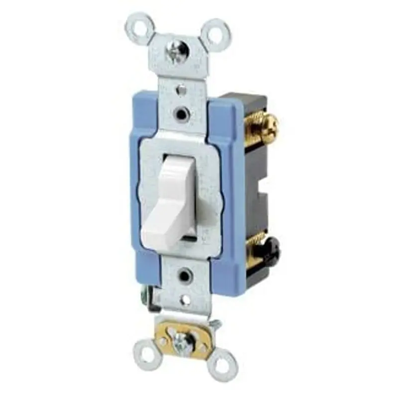 LEVITON 1203-2W AC Quiet Toggle Switch 15 Amp 120/277 Volt White