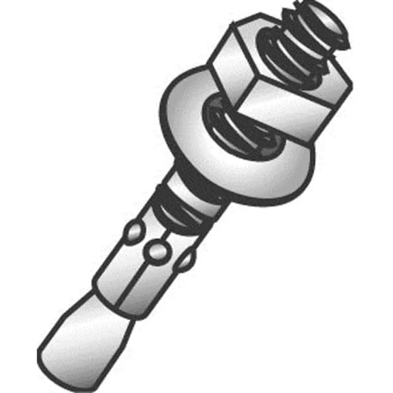 CULLY 62244J 3/8 x 2-3/4IN Heavy Duty Wedge Anchors, Zinc, 50/Jar