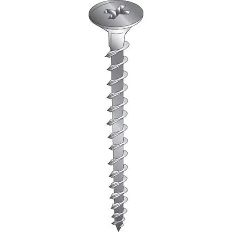 CULLY 79848 8 x 3IN Drywall Screw, Bugle Head, Fine Thread, Phillips, Black, 100/Jar
