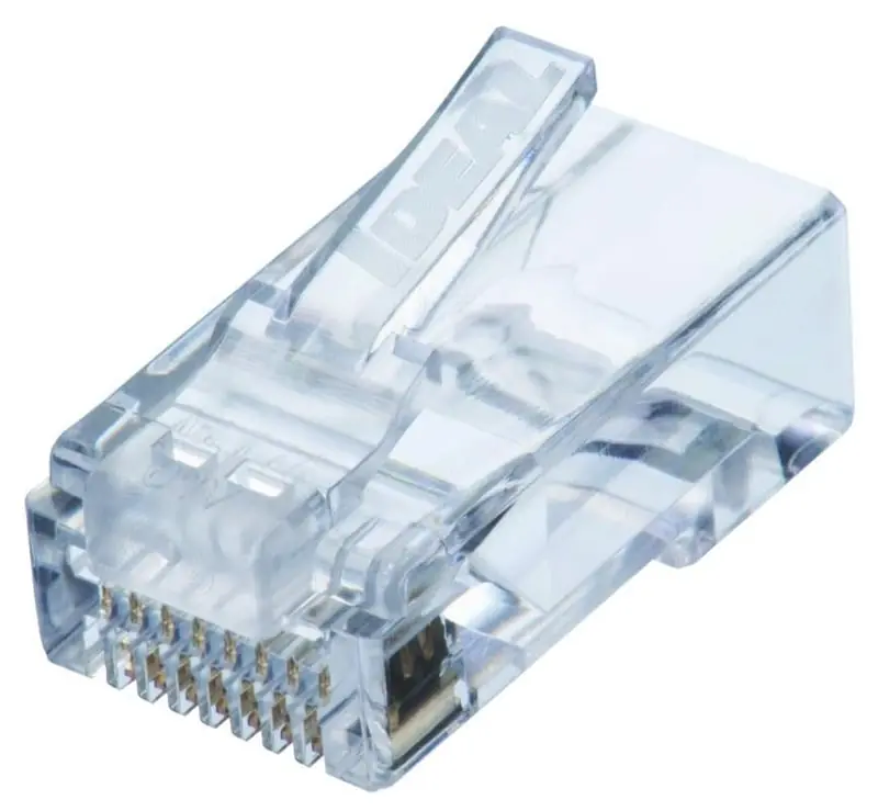 IDEAL 85-376 CAT6 Feed-Thru Modular Plugs, 50/Pack