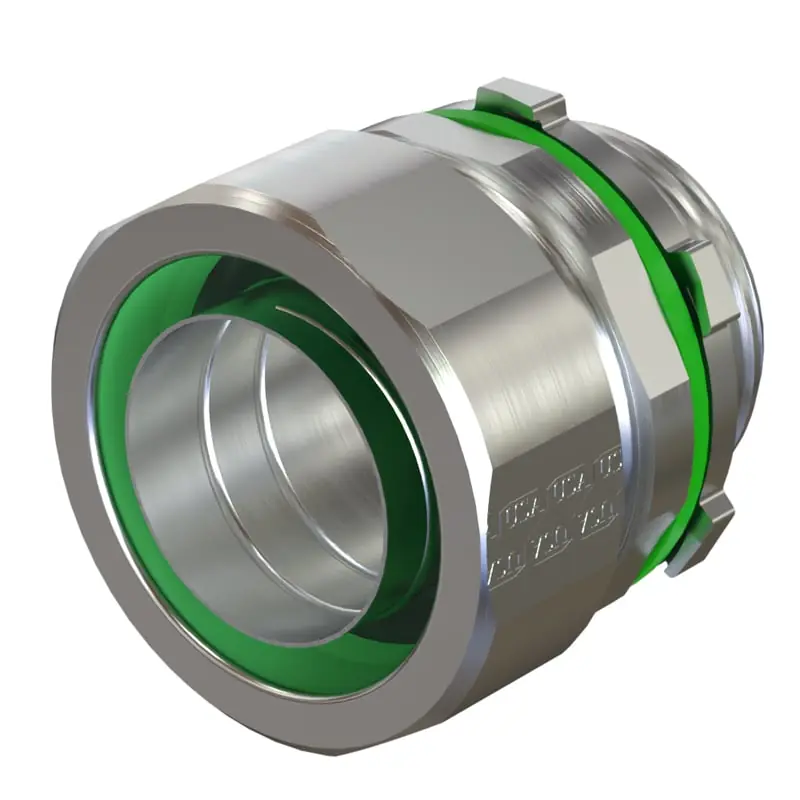 Multiple STR75B 3/4IN Liquid Tight Insulated Connector, Straight, Metallic