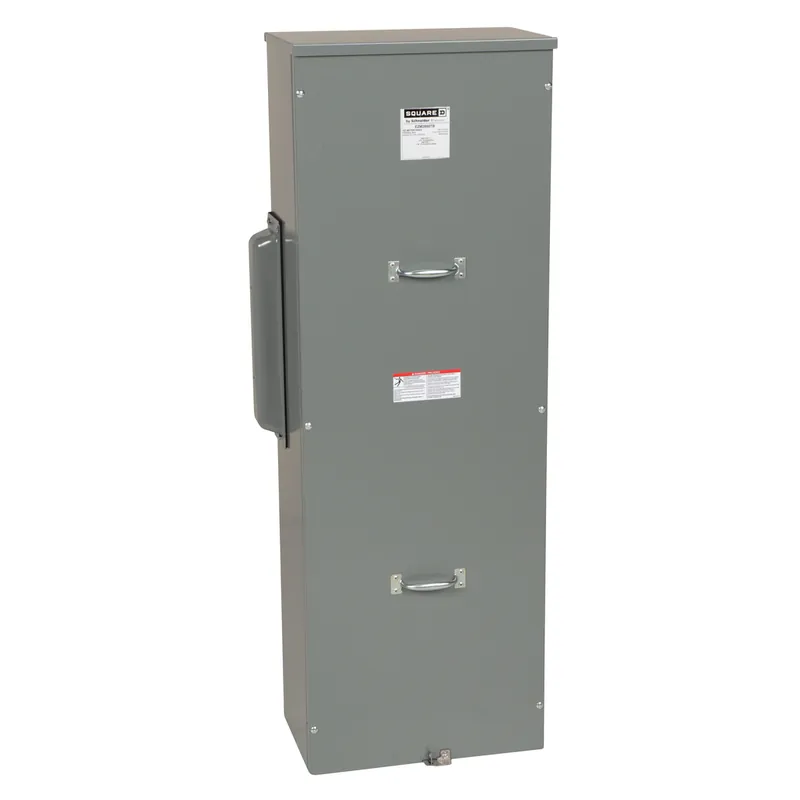Square D EZM3800TB Main Lugs Terminal Box 800 Amp 3 Phase Aluminum Busbar