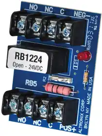 Altronix RB1224 Relay Module 12/24VDC DPDT Contacts 5A