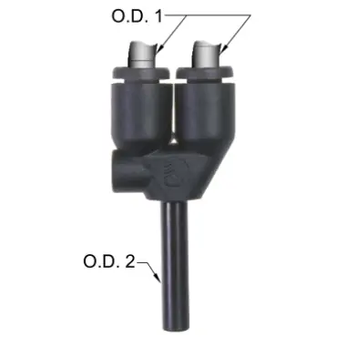 Legris 31425600 Plug-in Y Connector 1/4 Tube