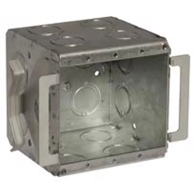 Multiple 696B 2 Gang Block-Loc Masonry Box, 3-1/2In Deep, Combo KO's