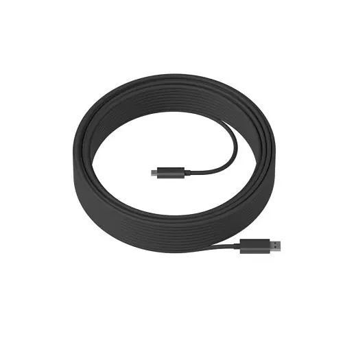 Logitech 939-001802 Strong USB 25m Active Optical USB 3.2 Cable - High-Speed Data Transfer