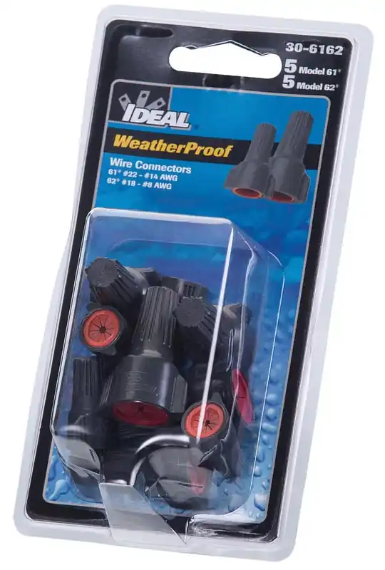 IDEAL 30-6162 Weatherproof Wire Connector, Models 61/62, 5 of Each Model
