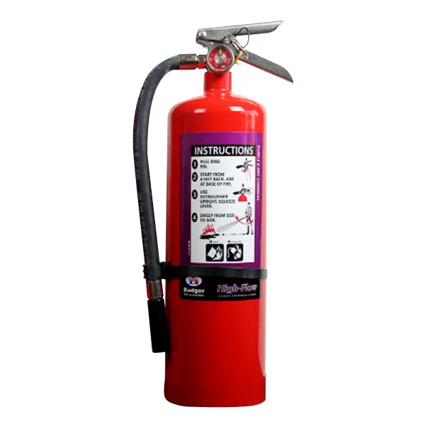 Badger 21006159 Extra High-Flow 10 lb Purple K Fire Extinguisher with Wall Hook