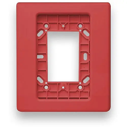 Edwards Signaling EG1TR Genesis EG1 Compact Wall Trim Plate Red Replacement EG1TR